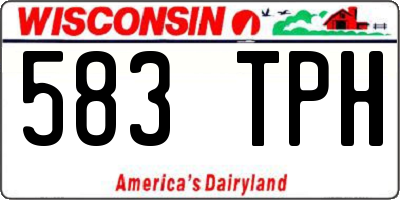 WI license plate 583TPH