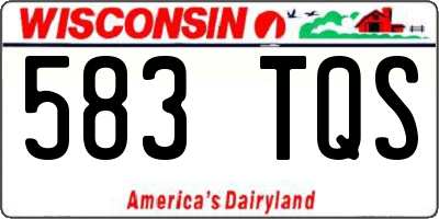 WI license plate 583TQS