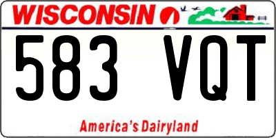 WI license plate 583VQT