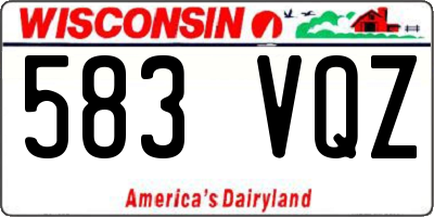 WI license plate 583VQZ