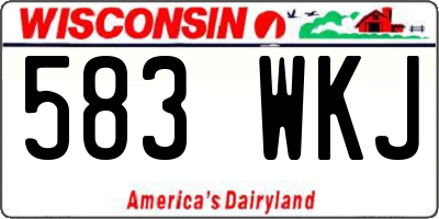 WI license plate 583WKJ