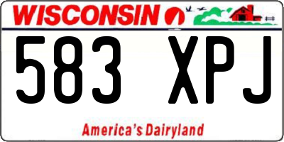 WI license plate 583XPJ