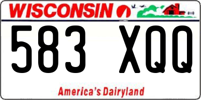 WI license plate 583XQQ