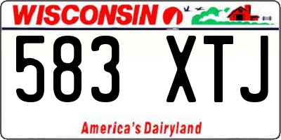 WI license plate 583XTJ
