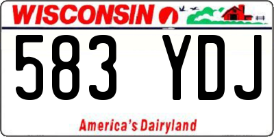 WI license plate 583YDJ
