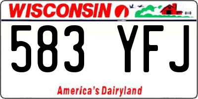 WI license plate 583YFJ