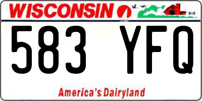 WI license plate 583YFQ
