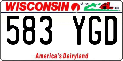 WI license plate 583YGD
