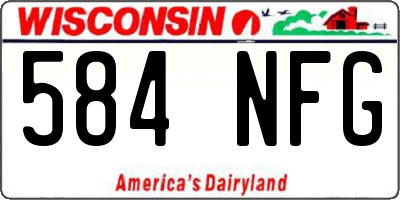 WI license plate 584NFG