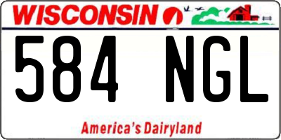 WI license plate 584NGL