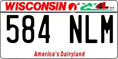 WI license plate 584NLM