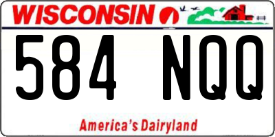 WI license plate 584NQQ