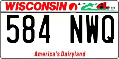 WI license plate 584NWQ
