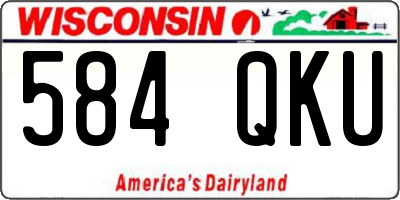 WI license plate 584QKU