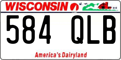 WI license plate 584QLB