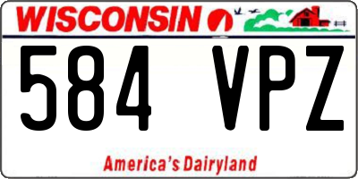 WI license plate 584VPZ