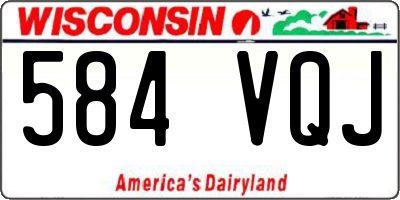 WI license plate 584VQJ