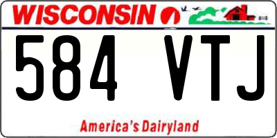 WI license plate 584VTJ