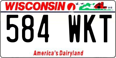 WI license plate 584WKT