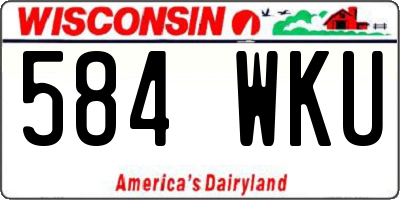 WI license plate 584WKU