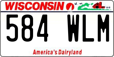 WI license plate 584WLM