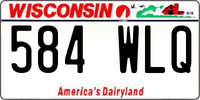 WI license plate 584WLQ