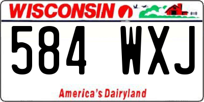 WI license plate 584WXJ