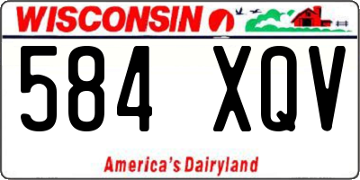 WI license plate 584XQV