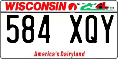 WI license plate 584XQY