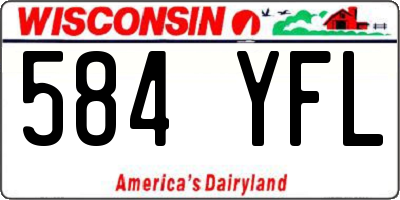 WI license plate 584YFL