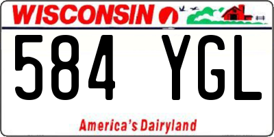 WI license plate 584YGL