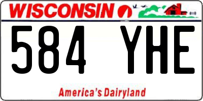 WI license plate 584YHE