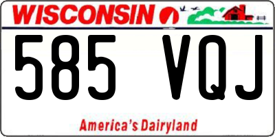 WI license plate 585VQJ