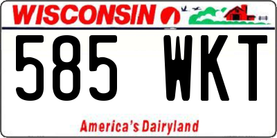 WI license plate 585WKT