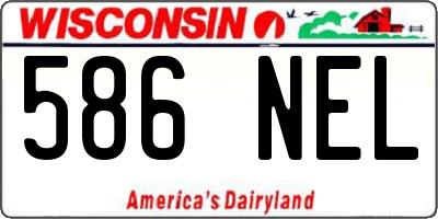WI license plate 586NEL