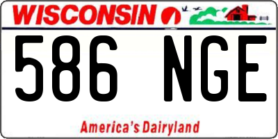 WI license plate 586NGE