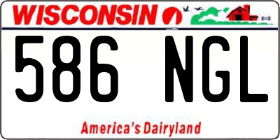 WI license plate 586NGL