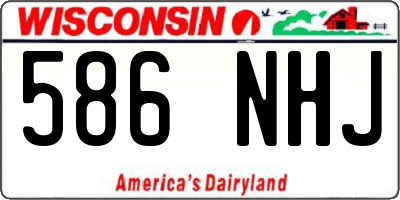 WI license plate 586NHJ