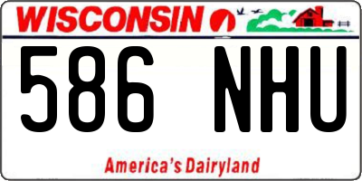 WI license plate 586NHU