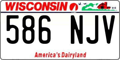 WI license plate 586NJV