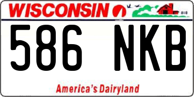 WI license plate 586NKB