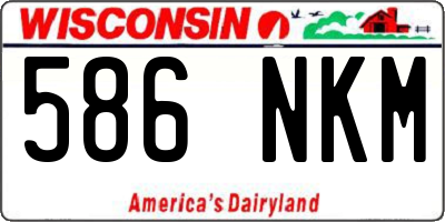 WI license plate 586NKM