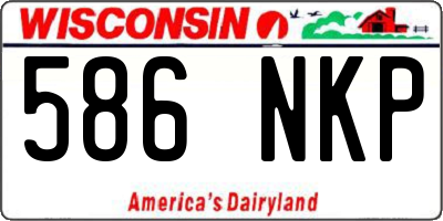WI license plate 586NKP