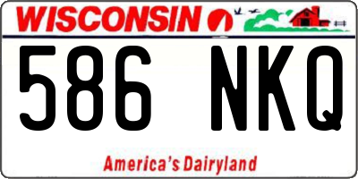 WI license plate 586NKQ