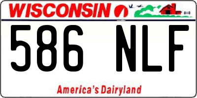 WI license plate 586NLF