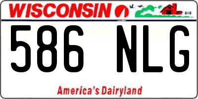 WI license plate 586NLG