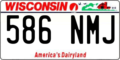 WI license plate 586NMJ