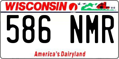 WI license plate 586NMR