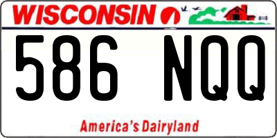 WI license plate 586NQQ