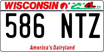 WI license plate 586NTZ
